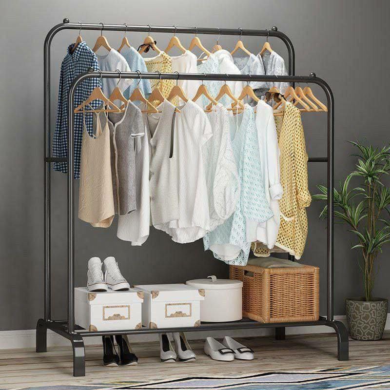 Double-Layer Clothes Rack