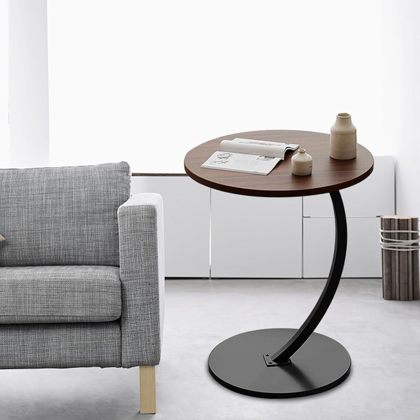 C-Shaped side table