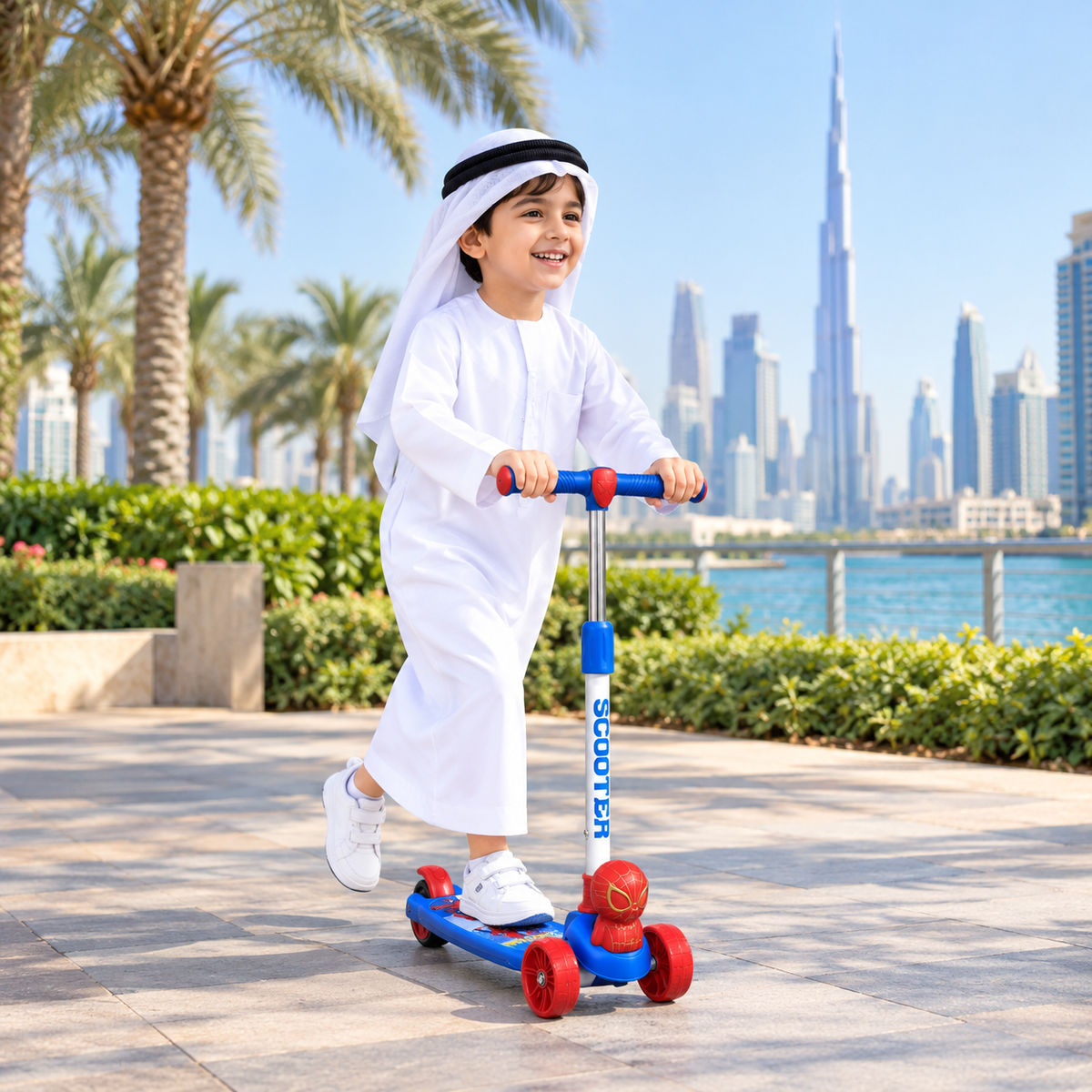 سكوتر أطفال بتصميم سبايدرمان