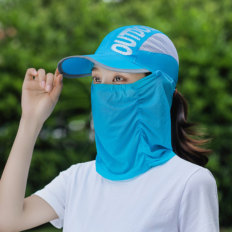 Sun Protection Hat with Face Cover
