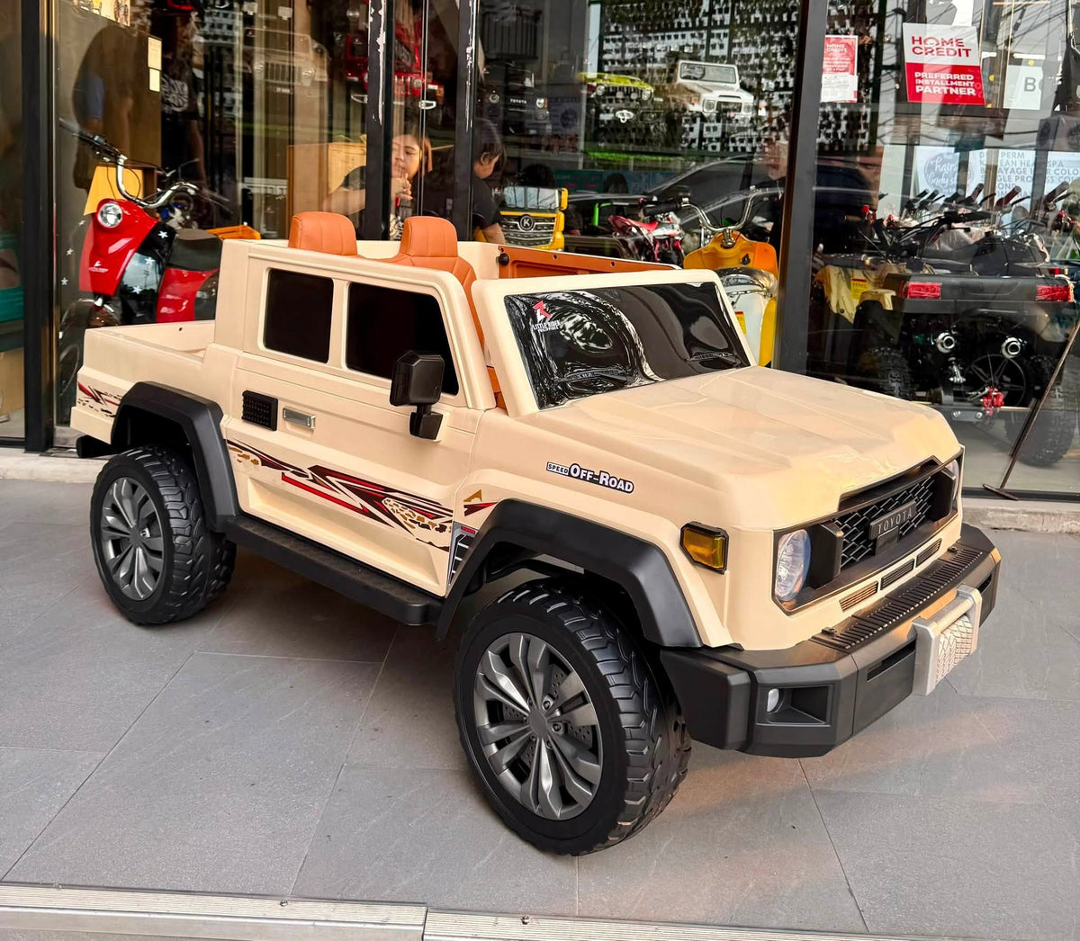 شاحنة بيك أب كهربائية للأطفال دفع رباعي