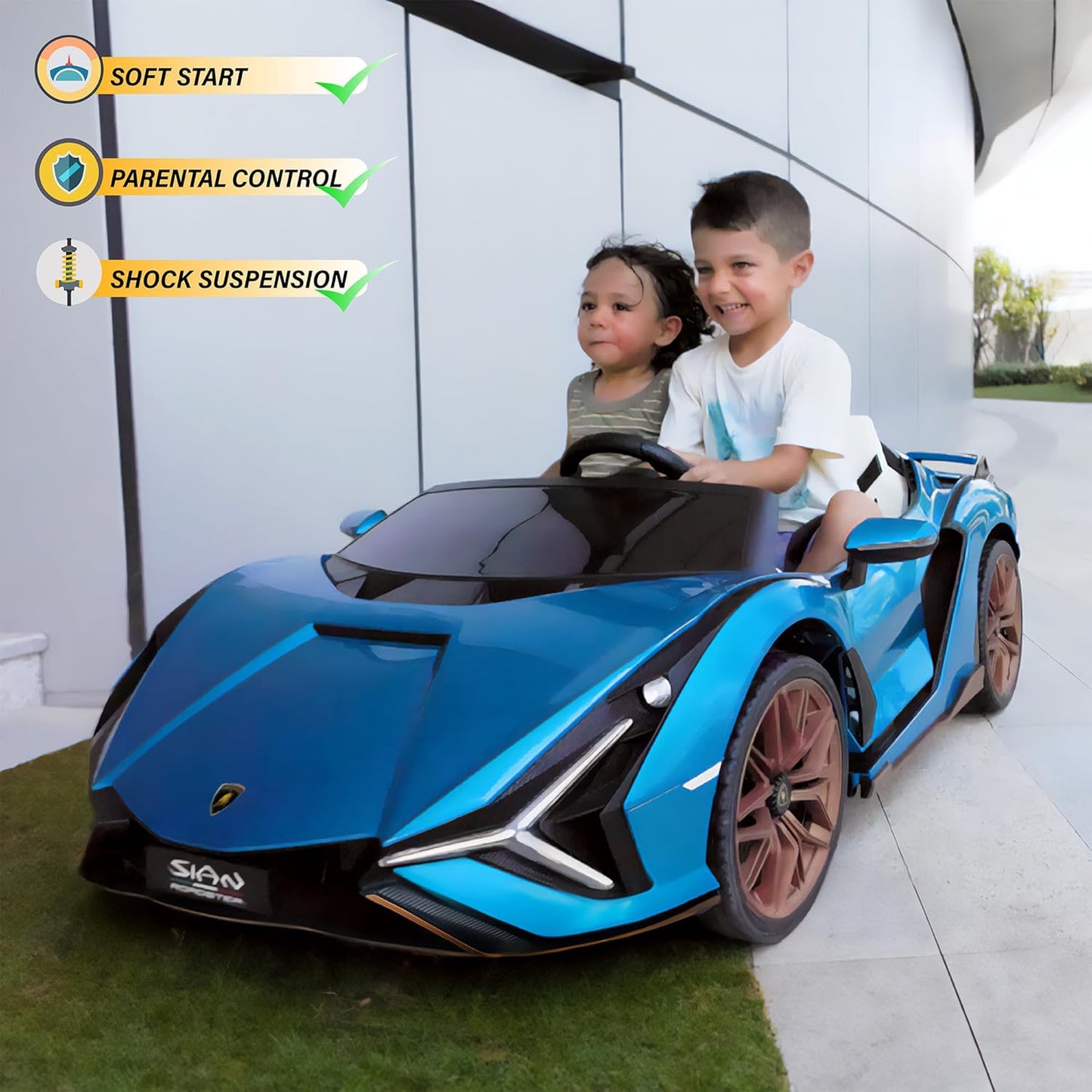 Lamborghini style car for kids (24 Volt)