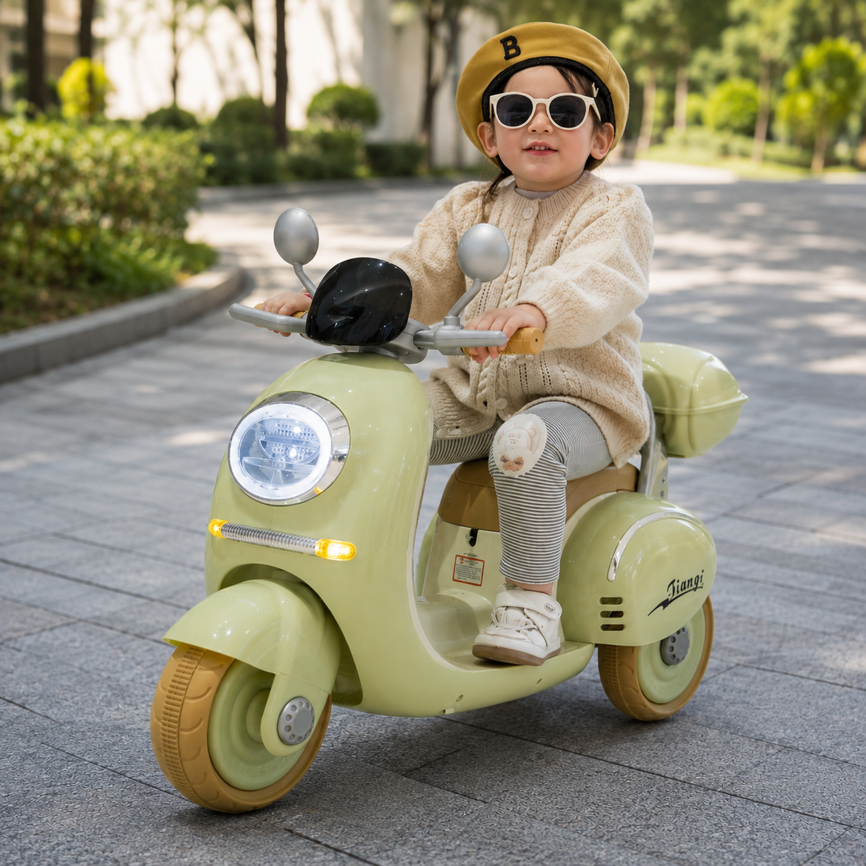 Kids Electric Retro Scooter