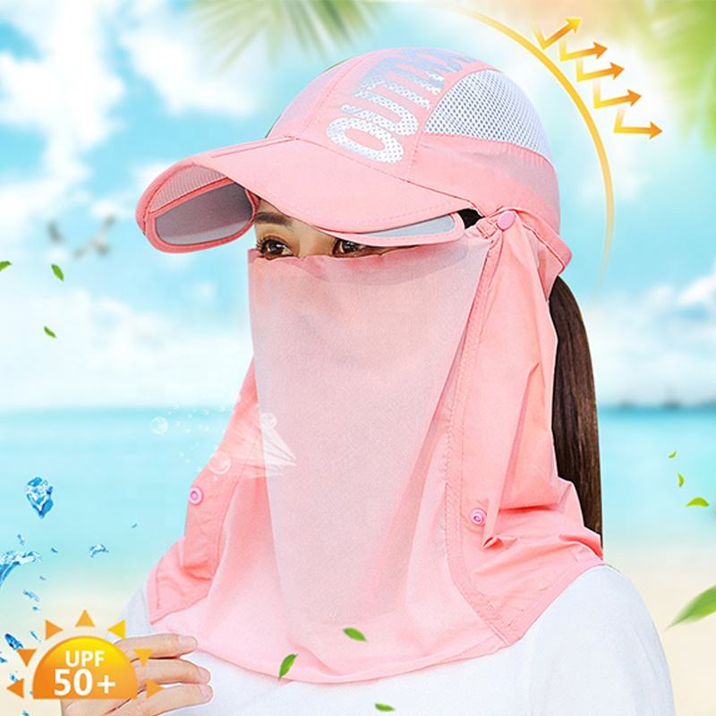 Sun Protection Hat with Face Cover