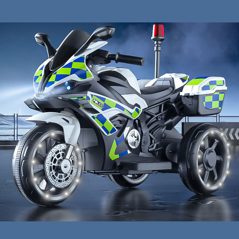 Police Ride-On Electric Bike