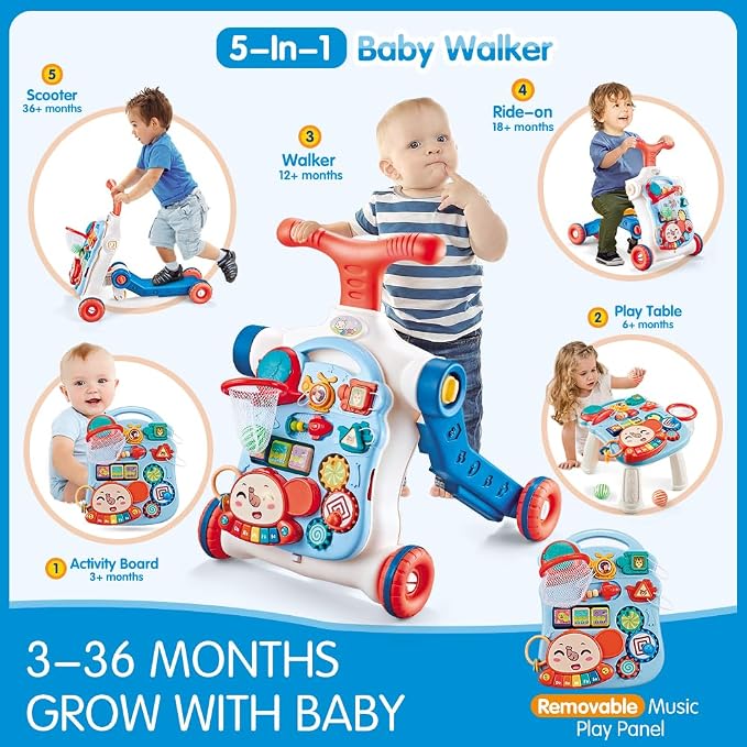 Little Angel 5 in 1 Musical Activity Walker