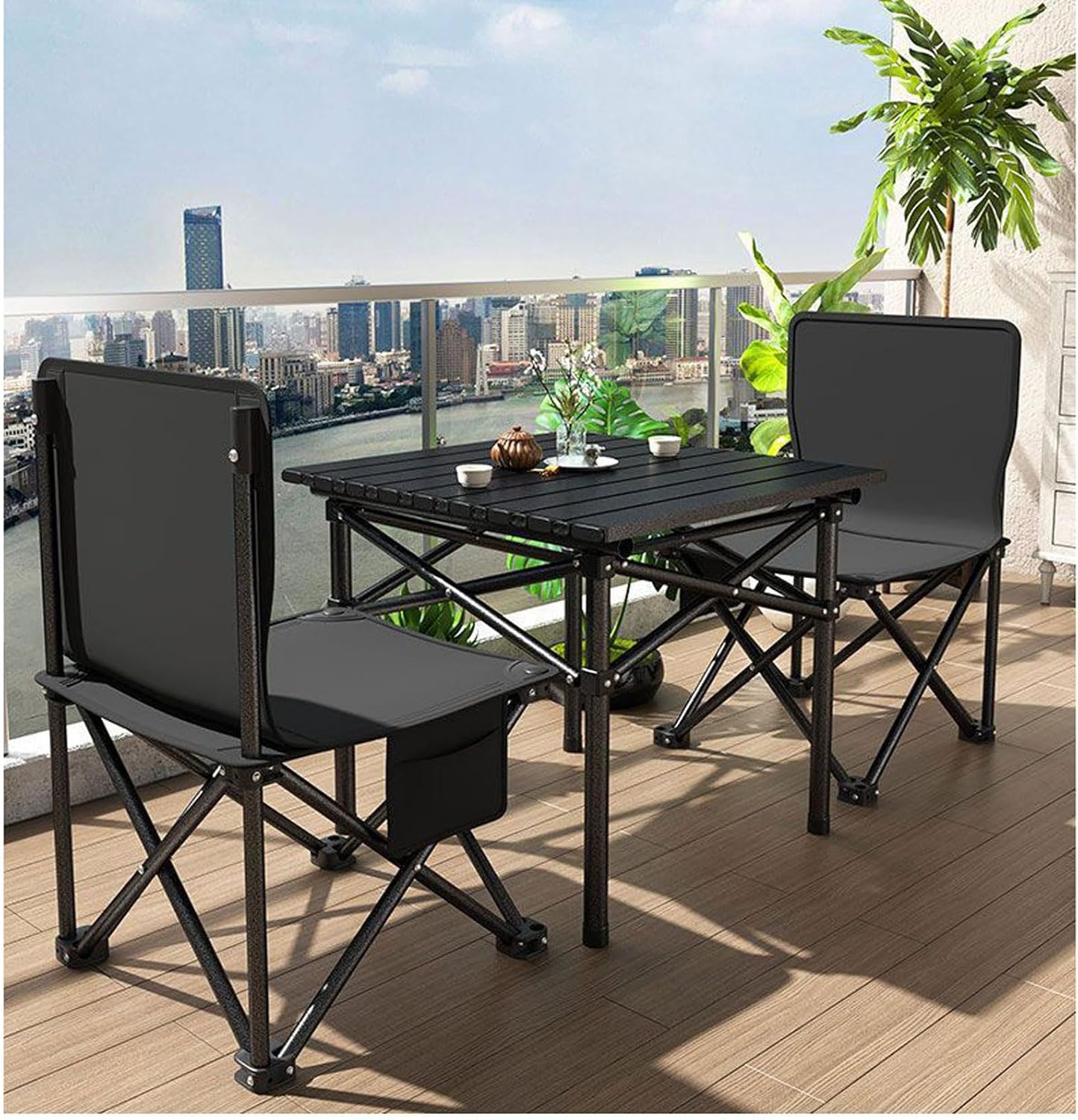 Camping table and chair set