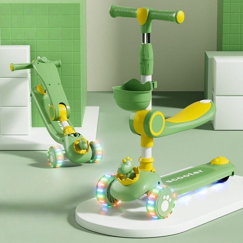 Kids 3-Wheel Scooter with LED Wheels