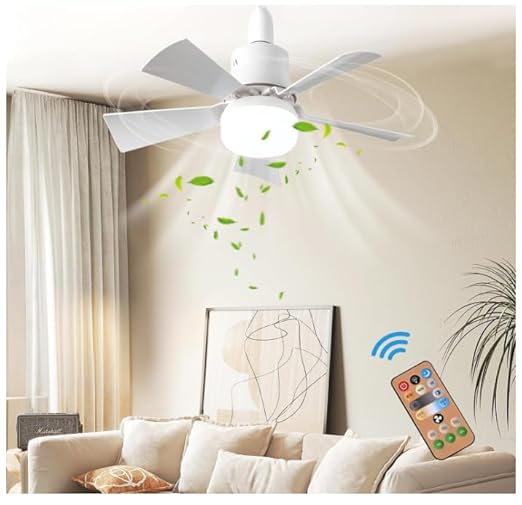 Ceiling Fan with Light and Remote Control