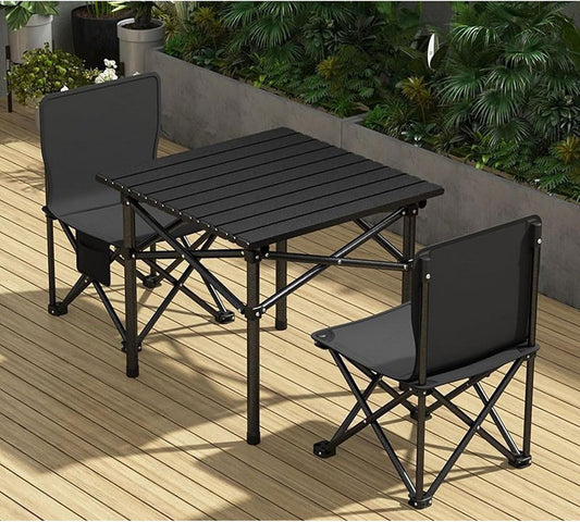 Camping table and chair set