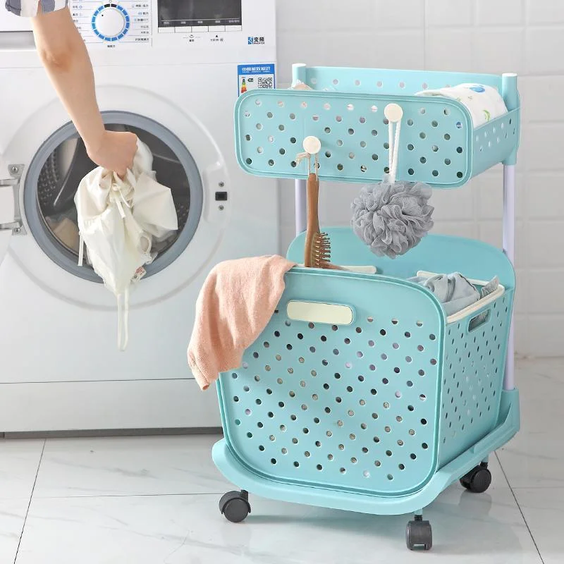 Laundry Storage Cart with Wheels