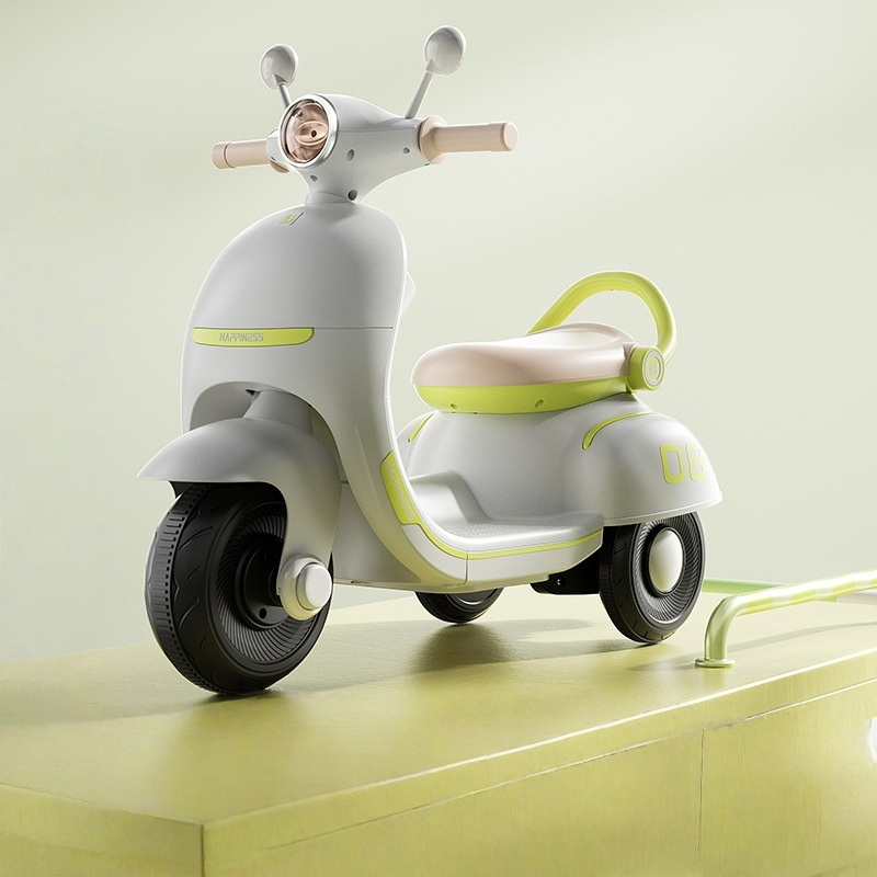 Kids Electric Ride-On Scooter (Vespa-Style)