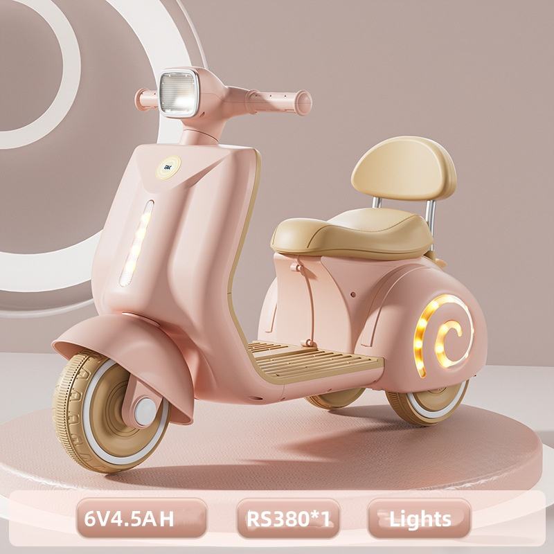 Kids Electric Ride-On Scooter with Lights