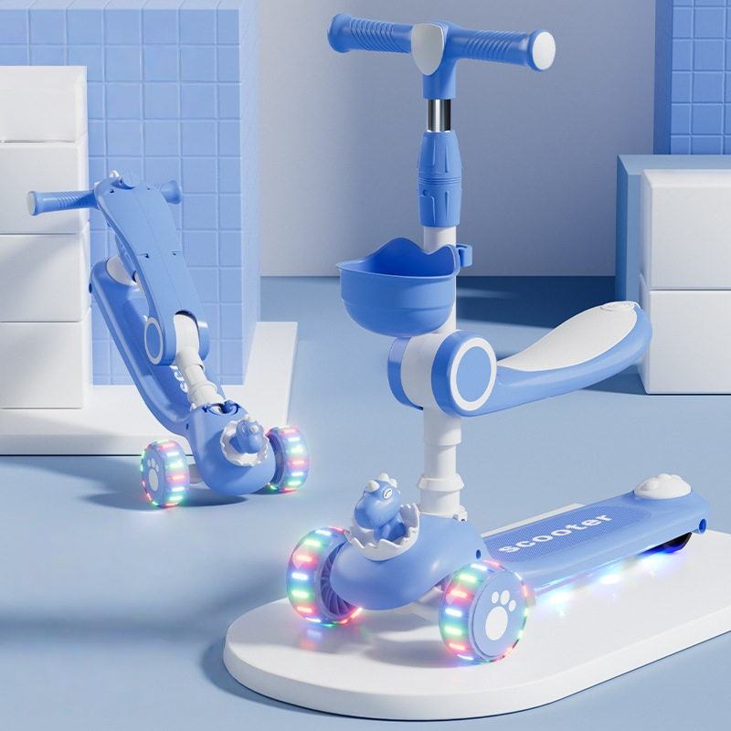 Kids 3-Wheel Scooter with LED Wheels