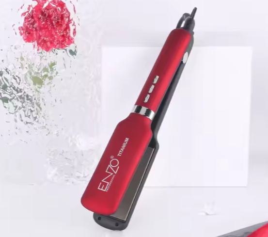 مكواة شعر تيتانيوم من إنزو (ENZO) لفرد الشعر
