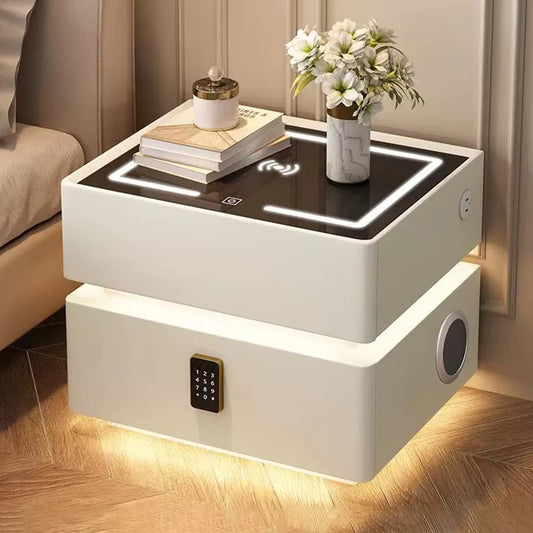 Smart Bedside Table with Digital Lock
