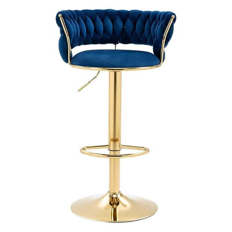Luxury Velvet Tufted Adjustable Stool