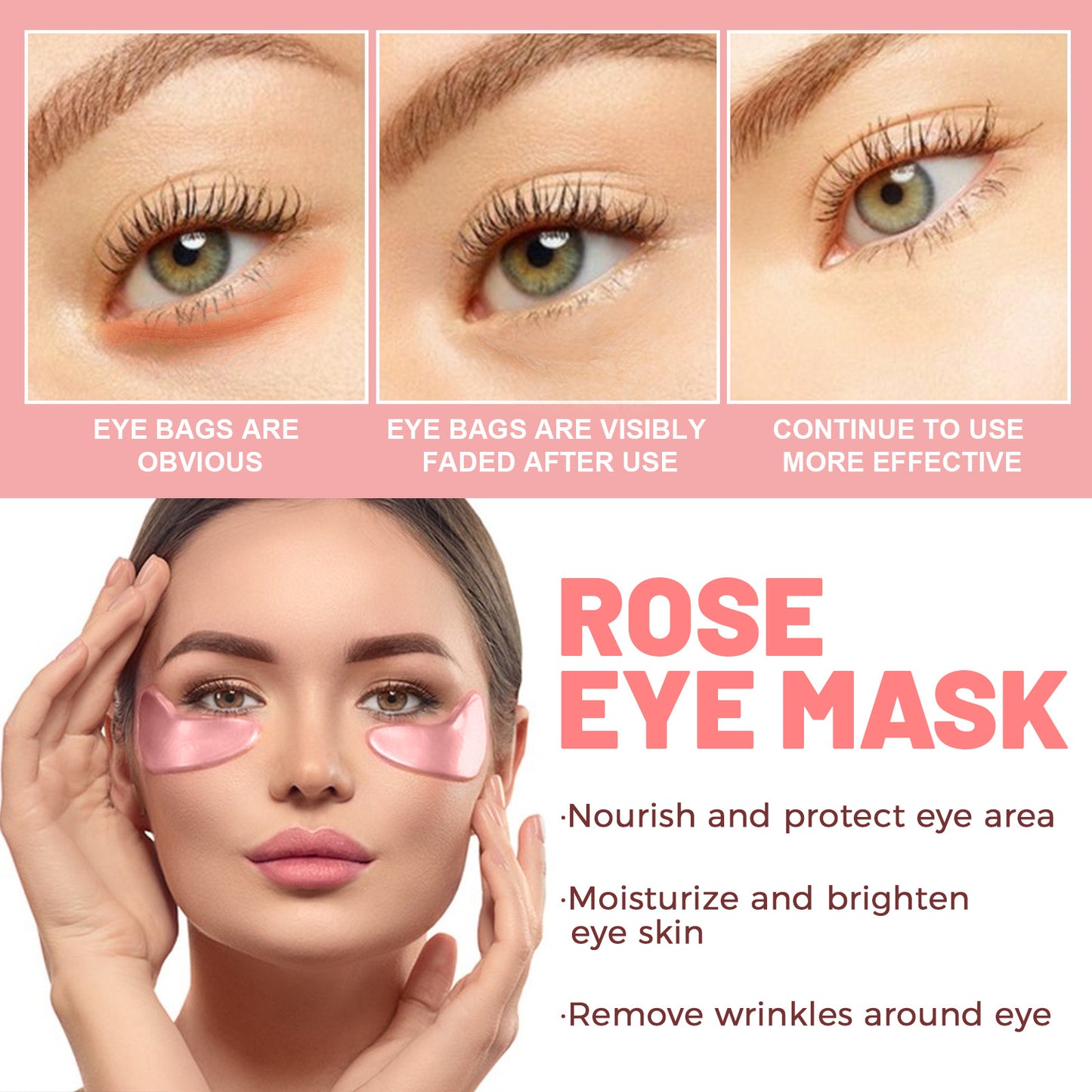 Ouhoe Rose Eye Mask – Nourishes Skin and Reduces Dark Circles