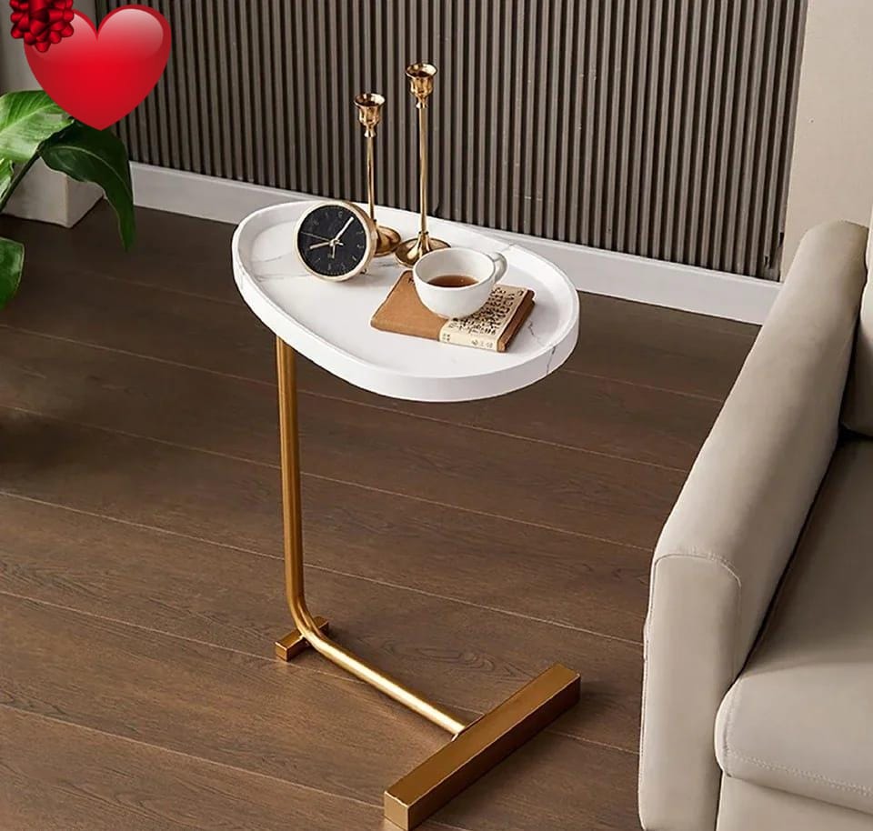 Modern C shaped side table